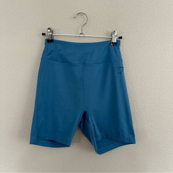 Gymshark Power Tight Shorts Blue size medium M - Picture 1 of 6